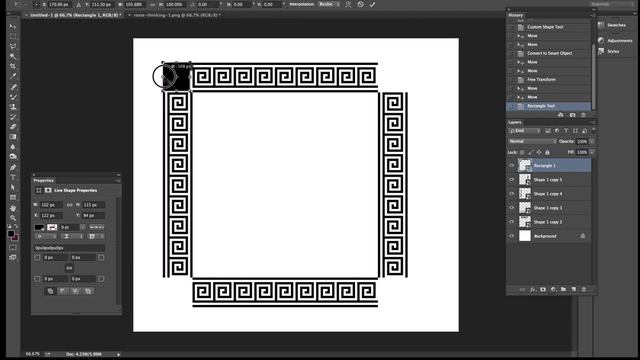 Create Frame In Photoshop Using Shapes | How To | Vector Designs | Graphicxtras смотреть онлайн