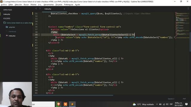 ?? Como Llenar SELECT HTML con PHP y MySQL fácil 2021 смотреть онлайн