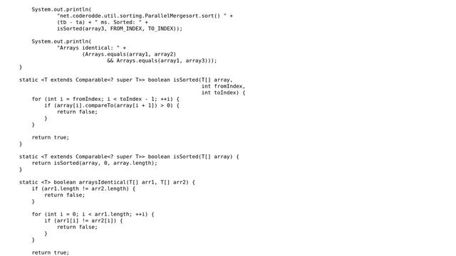 Code Review: Parallel merge sort in Java смотреть онлайн