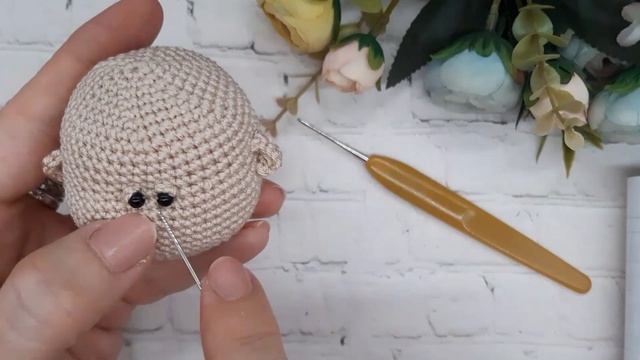 Кукла малышка.Вязаная кукла крючком. Рост 18 см. Мастер класс. Часть 5. Оформление головы. #вязание
