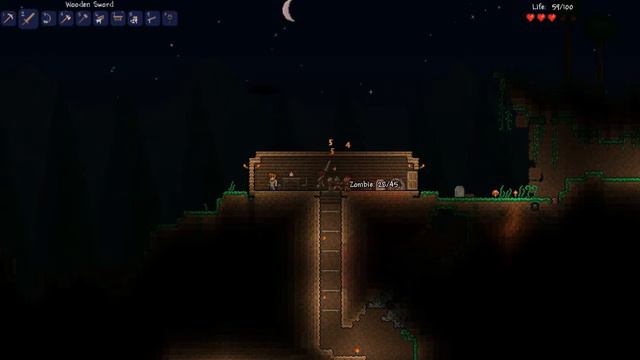 Terraria Ep.7 - Fighting Dem Monsters смотреть онлайн
