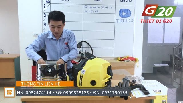Giới thiệu chi tiết máy hút bụi khô & ướt Karcher WD4 Premium EU | Thiết Bị G20 смотреть онлайн