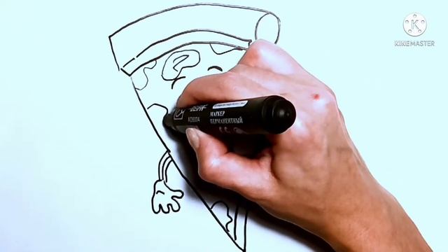 How to draw pizza with markers / Как нарисовать пиццу маркерами смотреть онлайн