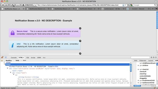 NOTIFICATION BOXES HTML & JQUERY ANIMATION смотреть онлайн