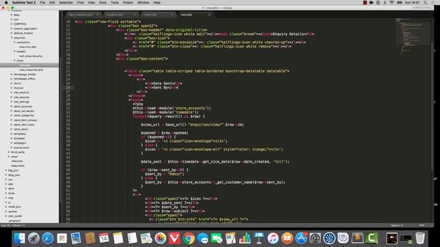 Build an online shop with Codeigniter Part 73: view enquiry смотреть онлайн
