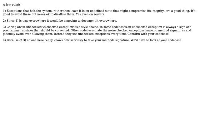 Software Engineering: Is it allowed to throw a runtime exception from a java.util.Predicate смотреть онлайн