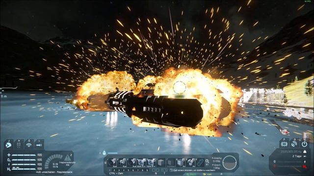 Space Engineers - 6000 Blocks Ship Explosion смотреть онлайн