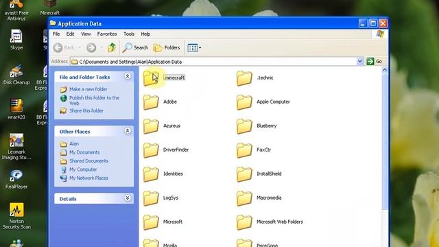How to find your .minecraft folder on Windows xp смотреть онлайн