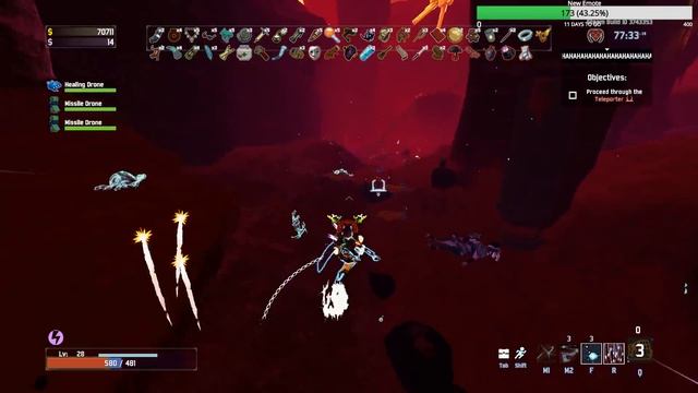 Risk of Rain 2: Moonsoon/Huntress THE GOD RUN returns, now with 32 rounds of pure use item spamming смотреть онлайн