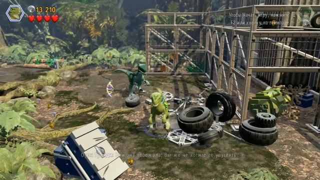 LEGO Jurassic World {PC} прохождение часть 18 — Коллективный Интеллект Велоцирапторов смотреть онлайн