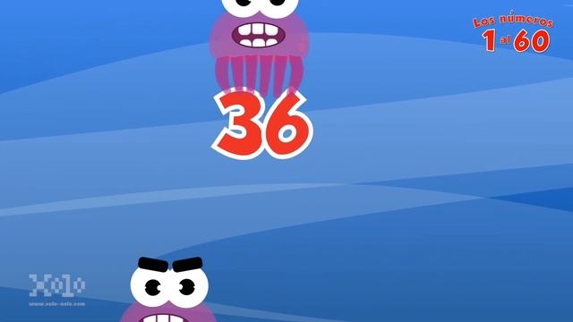 1 al 60 aprendiendo a contar con medusas para niños - Videos Aprende смотреть онлайн
