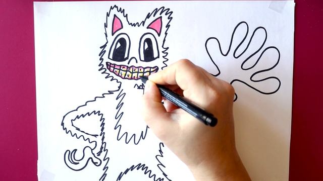 Как научиться рисовать Картун Кэт в реальной жизни| Творения Тревора Хендерсона смотреть онлайн