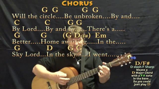 Will The Circle Be Unbroken (Traditional) Strum Guitar Cover Lesson in G with Chords/Lyrics смотреть онлайн