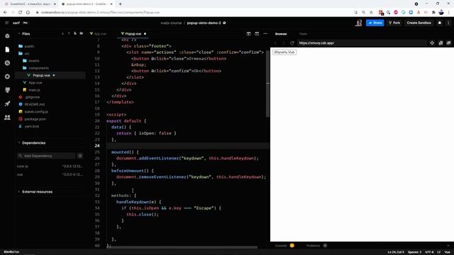 #29 Попап и промисы - Vue.js: практика смотреть онлайн