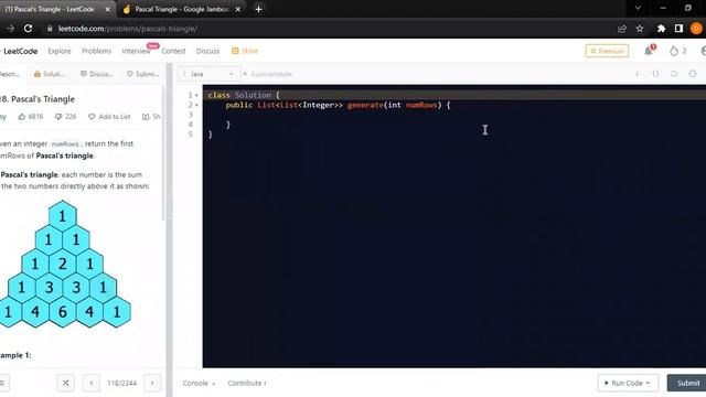 118 Pascal's Triangle | Leetcode |Java (Explained)Solution смотреть онлайн