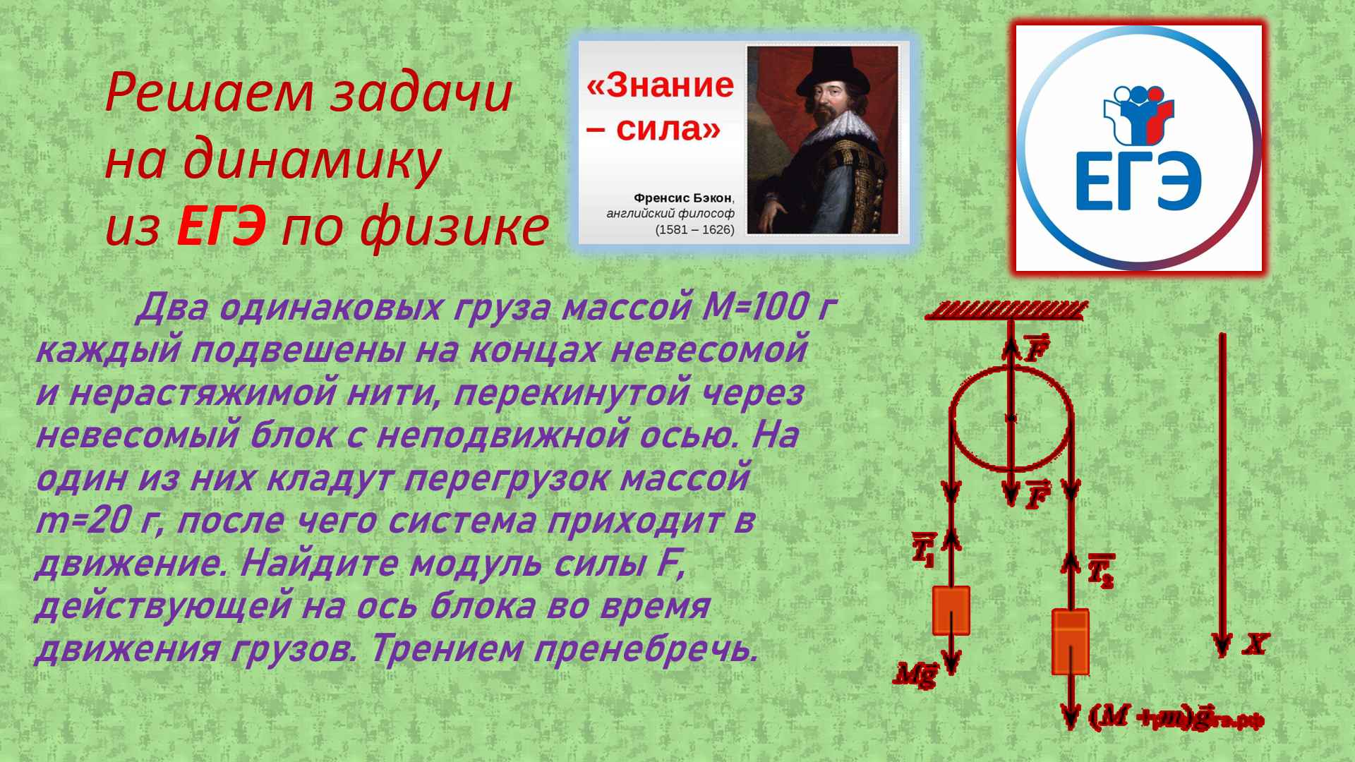 егэ по физике 30 задача динамика смотреть онлайн