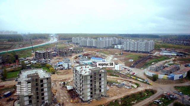 ЖК «Ромашково» - съёмка с воздуха смотреть онлайн