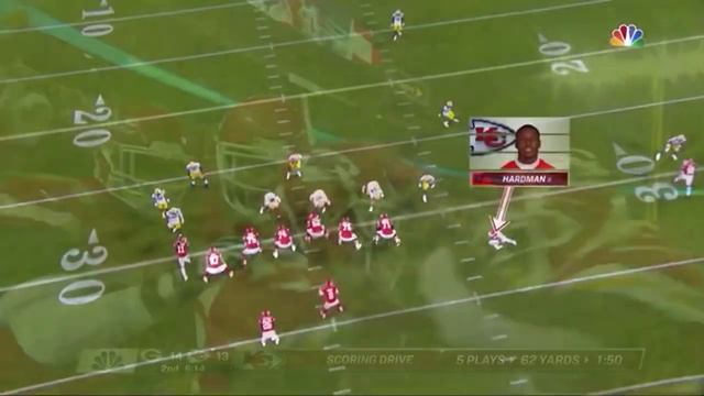 Matt Moore connects with Mecole Hardman on 30 yard touchdown pass Packers Vs Chiefs смотреть онлайн