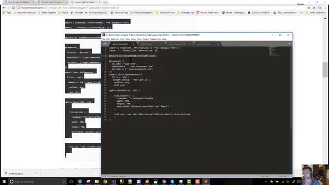 Angular4 Jitsi External JavaScript Tutorial смотреть онлайн