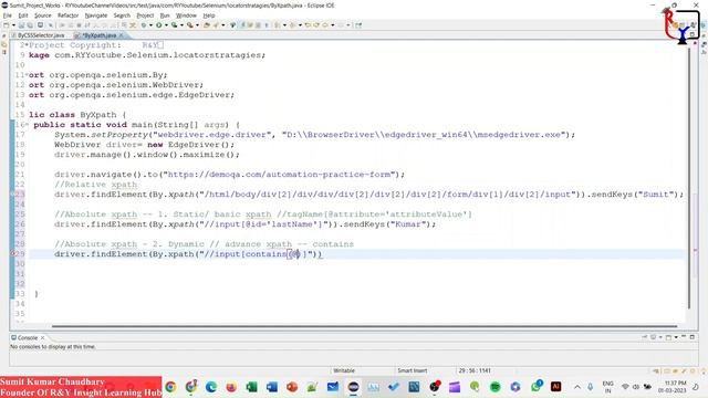 Part 5| Relative and Absolute XPath in Selenium #selenium #javaprogramming #java #webautomation смотреть онлайн