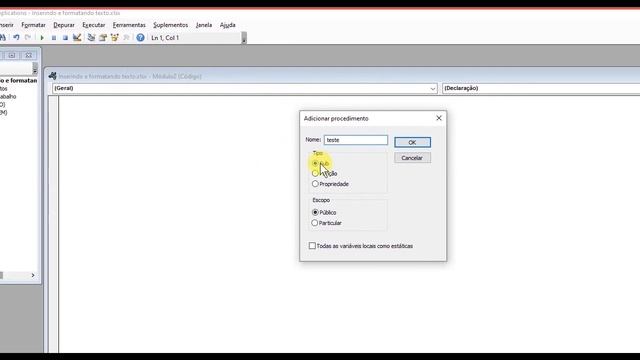 Como Criar um Procedimento VBA no Excel смотреть онлайн