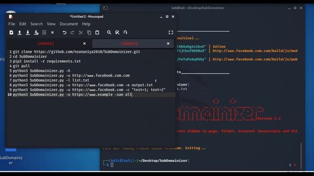 SubDomainizer Find Hidden Subdomains In any Websites in Kali Linux 2021 смотреть онлайн