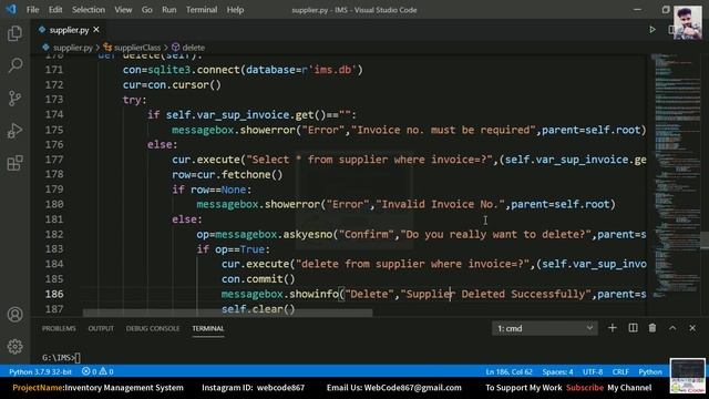 ?#4 How to Create Inventory Management System with Database in Python | 0 to Hero Course | Billing? смотреть онлайн