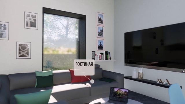 Проект дома из блоков "Барн" смотреть онлайн