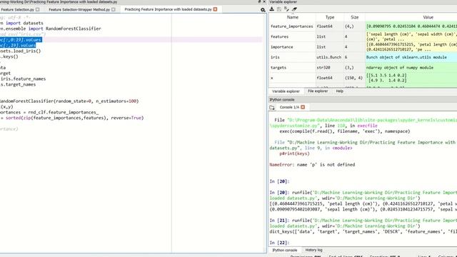 Machine Learning StepByStep Feature importance - Random Forest Classifier - Internal IRIS Data смотреть онлайн