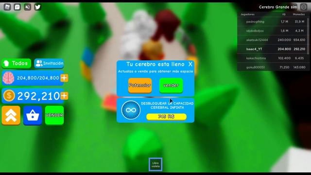 Welcome a Big Brain Simulator de IQ Roblox. смотреть онлайн
