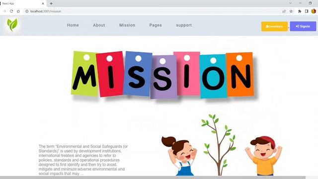 Demo Environment web page by React.js смотреть онлайн