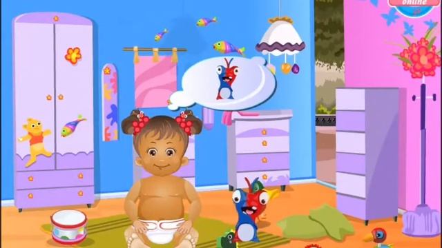 Baby Daisy Diaper Change-Fun Video for Little Babies-Caring Games смотреть онлайн