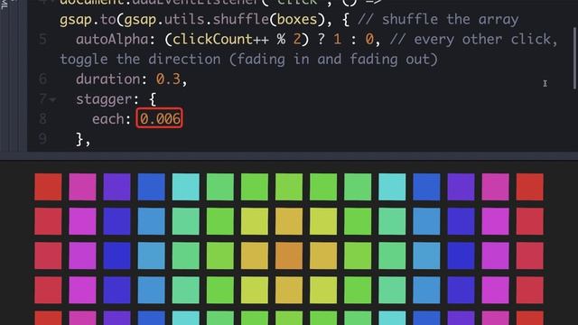 Advanced stagger effects in GSAP 3 смотреть онлайн