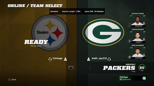 PIT VS GB madden 22 live смотреть онлайн