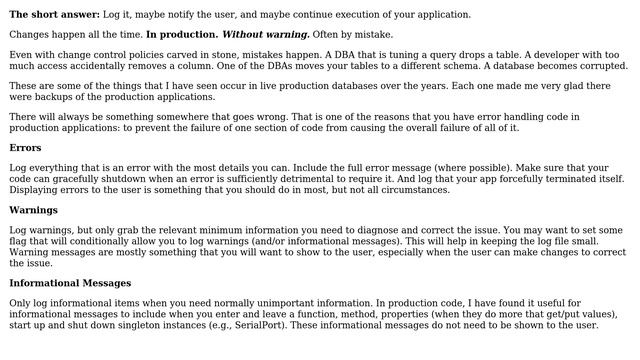 Software Engineering: How to handle unexpected schema changes to production database? смотреть онлайн