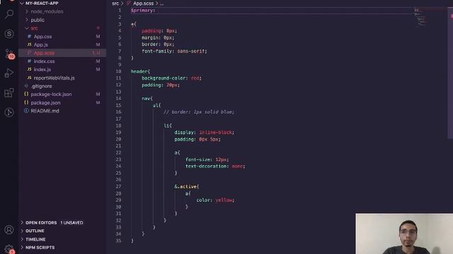 Aprendiendo a usar SASS en React.js смотреть онлайн