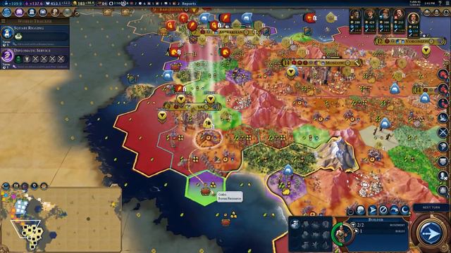 Civ 6 Modded Deity Let's Play - Peter - Russia - Earth Map - Cultural Victory - Part 8 смотреть онлайн