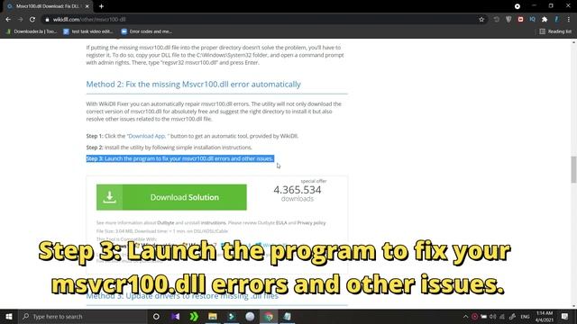 How to fix msvcr100.dll missing error смотреть онлайн