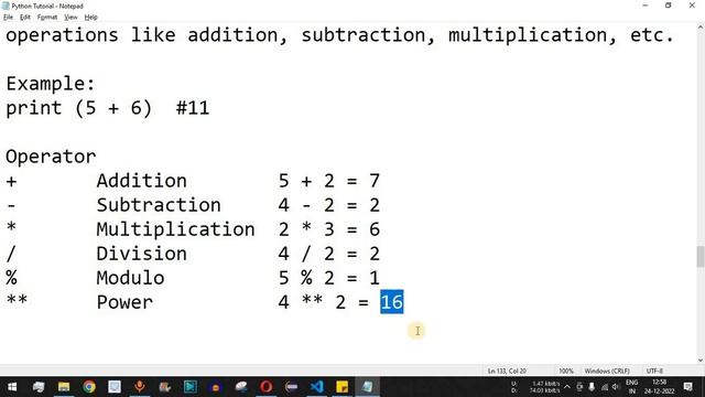 Python Tutorial #7 - Arithmetic Operators in Python Programming смотреть онлайн