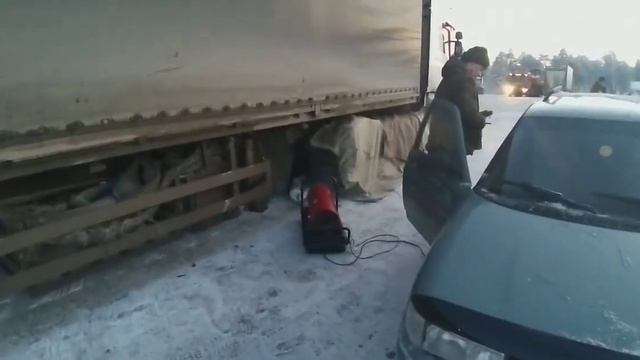 Отогрев грузовиков в мороз смотреть онлайн
