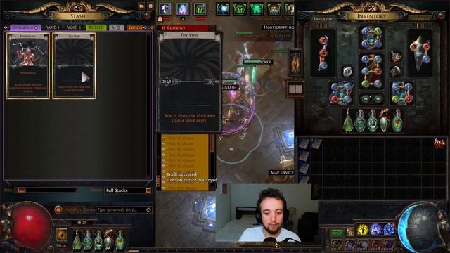 Opening 500 Sets of The Void - Path of Exile 3.20 - The Search for PROFIT! смотреть онлайн