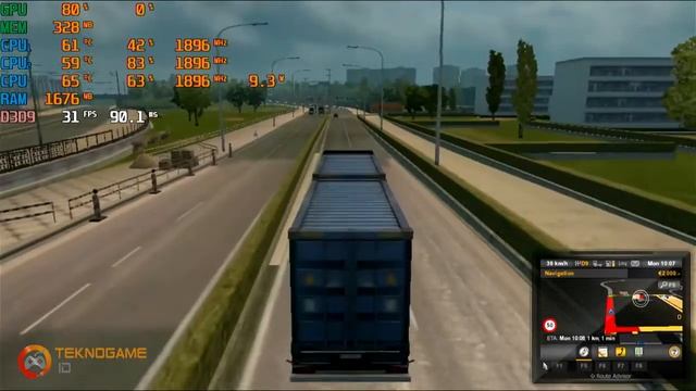 Euro Truck Simulator 2 Gameplay | Intel Celeron 1005M/Intel HD Graphics смотреть онлайн