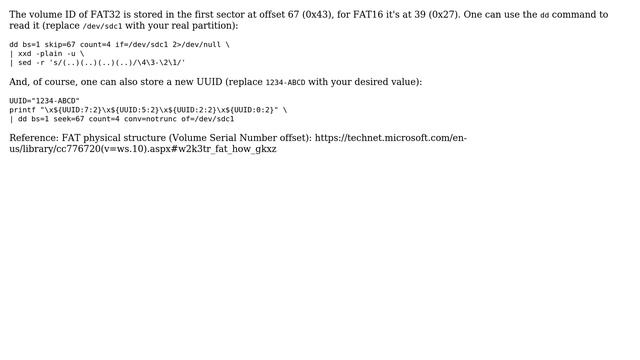 Change UUID of vfat partition (3 Solutions!!) смотреть онлайн