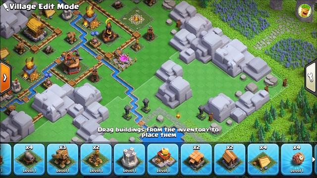 Dragon Cliff LeveL 2 Base Layout || Capital Peak (DH2) Base, Clash of Clans смотреть онлайн