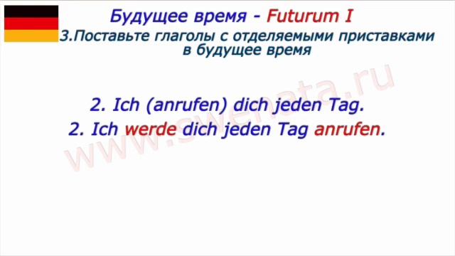 A1/A2 Futurum I Будущее время в упражнениях смотреть онлайн