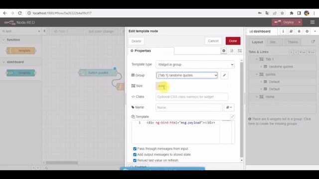 NODERED | Create Button and View Text In Dashboard NodeRed | NodeRed Dashboard смотреть онлайн