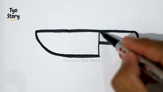 #389 How to Draw a Knife - Easy Drawing Tutorial смотреть онлайн
