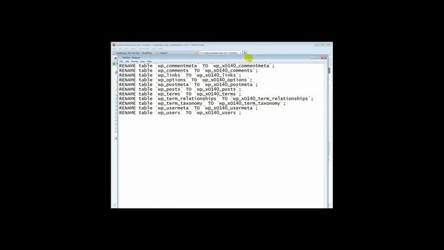 manually change wp db name смотреть онлайн