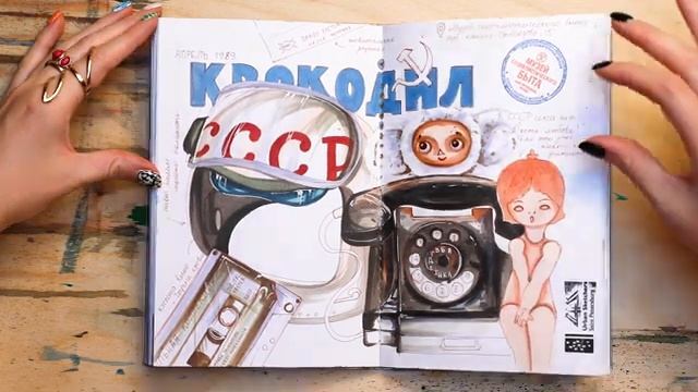Обзор СКЕТЧБУКА SPUTNIK | Urbansketching, зарисовки в кафе и скетчи в чистом виде