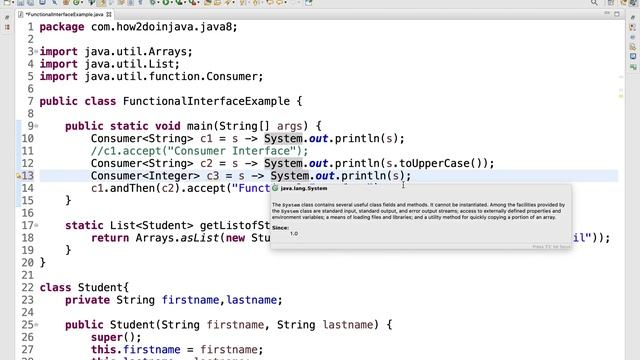 Consumer Interface in Java 8 | How To Use Functional Interface смотреть онлайн